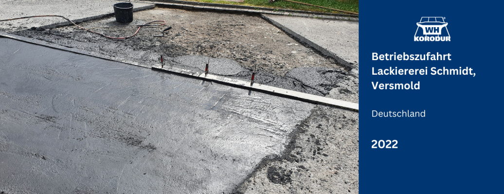 Betriebszufahrt Lackiererei Schmidt, Versmold
