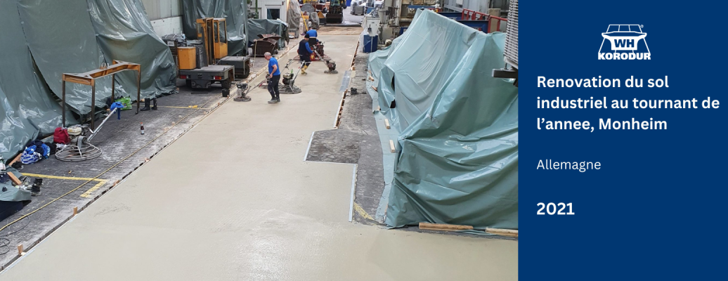 Renovation du sol industriel au tournant de l’annee