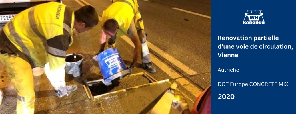 Renovation partielle d’une voie de circulation, Vienne