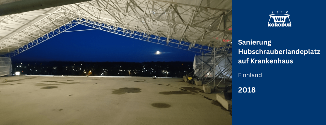 Sanierung Hubschrauberlandeplatz in Mikkeli, Finnland