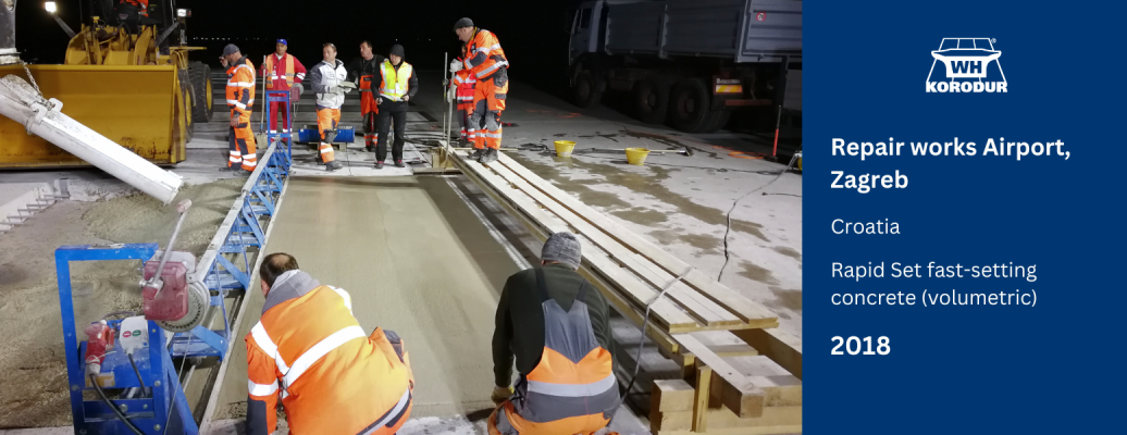 Repair works Airport, Zagreb