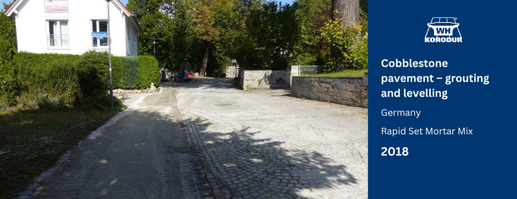 Cobblestone Pavement – Grouting and Levelling