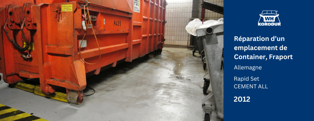 Réparation d’un emplacement de Container, Fraport
