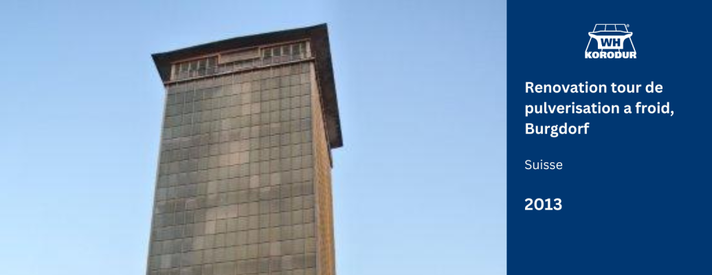 Repair of cold spray tower, Burgdorf