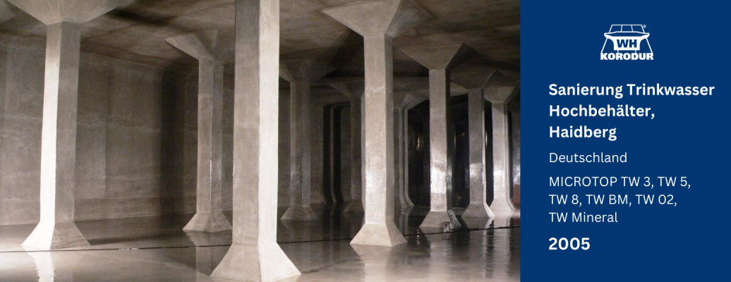 Sanierung Trinkwasser Hochbehälter, Haidberg