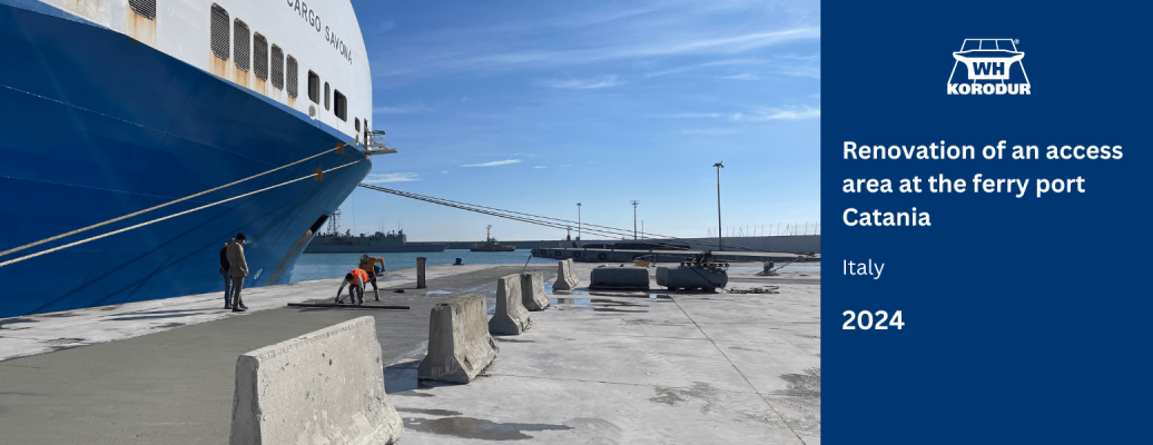 Renovation of an access area at the ferry port Catania