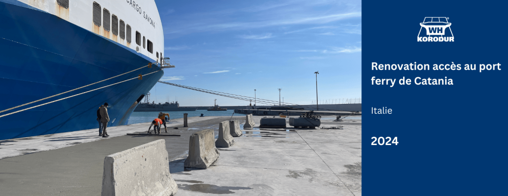 Rénovation accès au port ferry de Catania