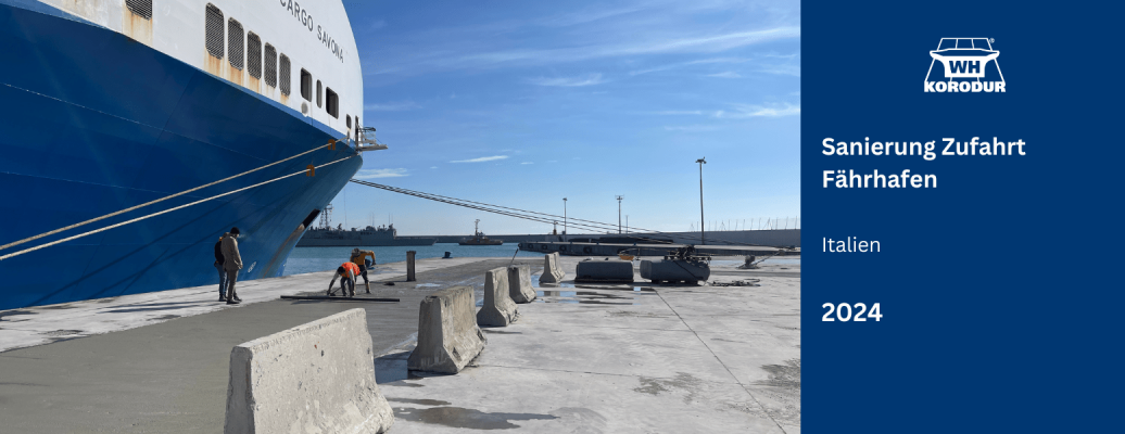 Sanierung einer Zufahrt am Fährhafen Catania