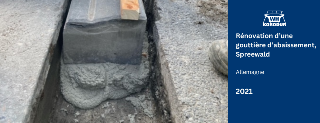 Rénovation d’une gouttière d’abaissement