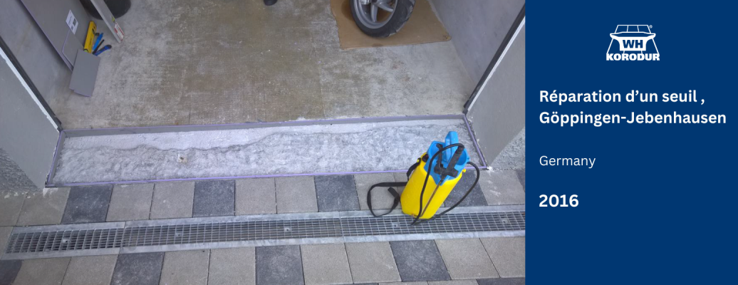 Réparation d’un seuil, Göppingen-Jebenhausen