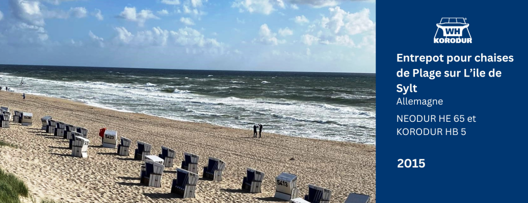 Entrepot pour chaises de Plage sur L’ile de Sylt