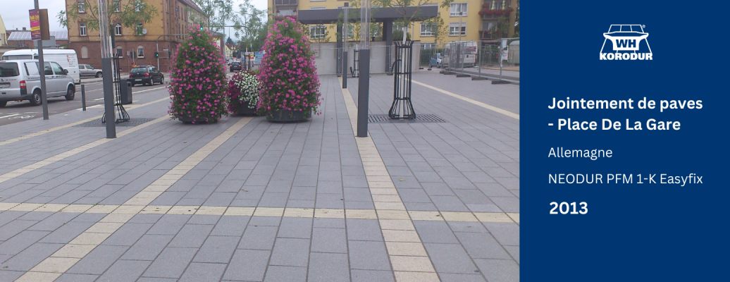 Jointement de paves – Place De La Gare, Landau