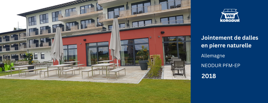 Jointement de dalles en pierre naturelle, Marktoberdorf