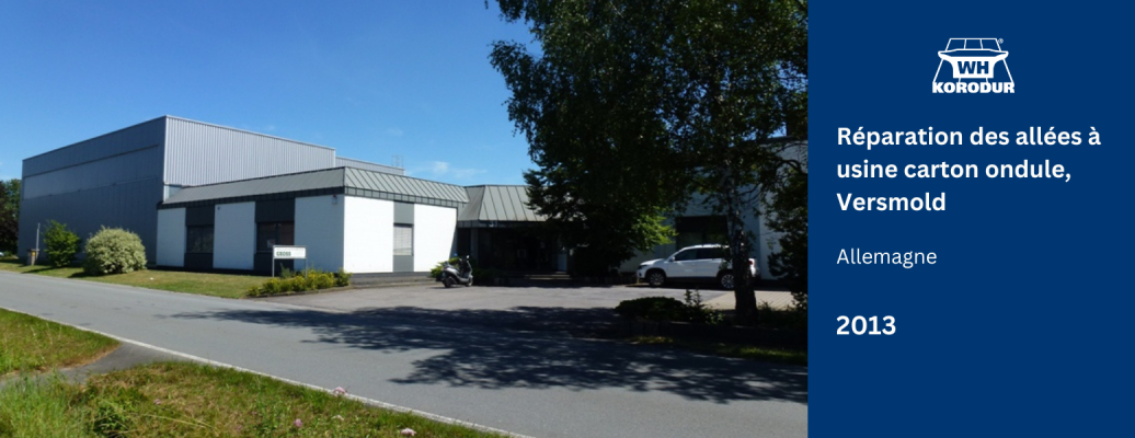 Reparation des allées usine carton ondule, Versmold